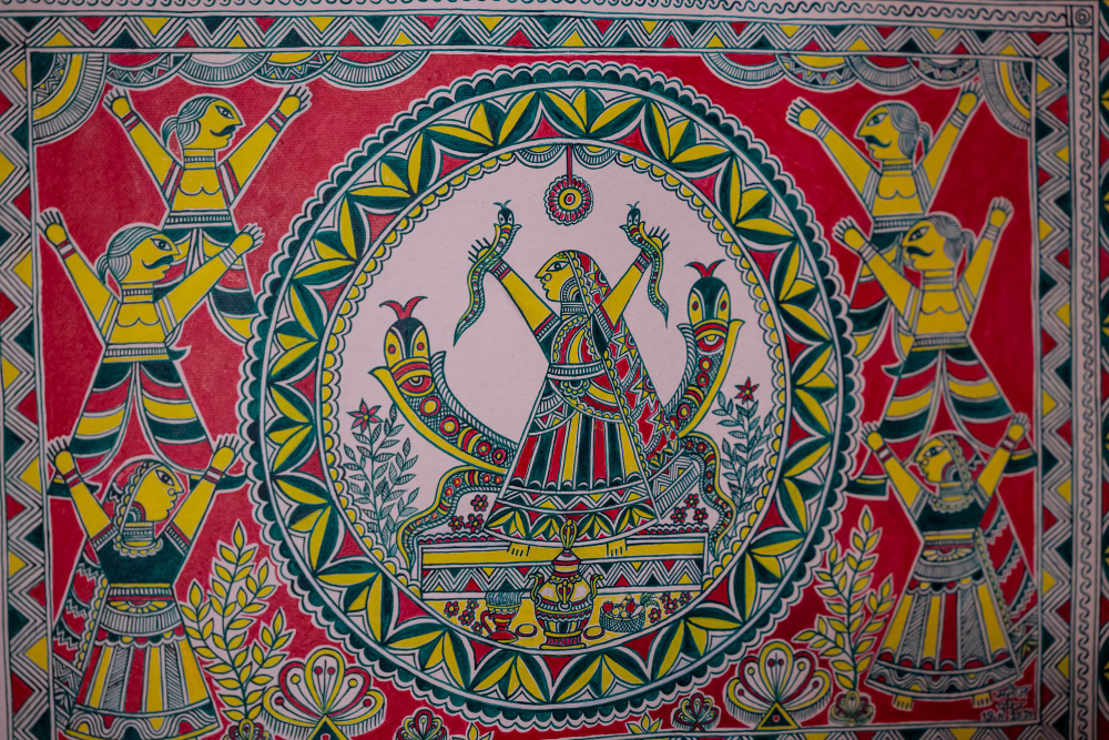 artist indranil banerjee madhubani art