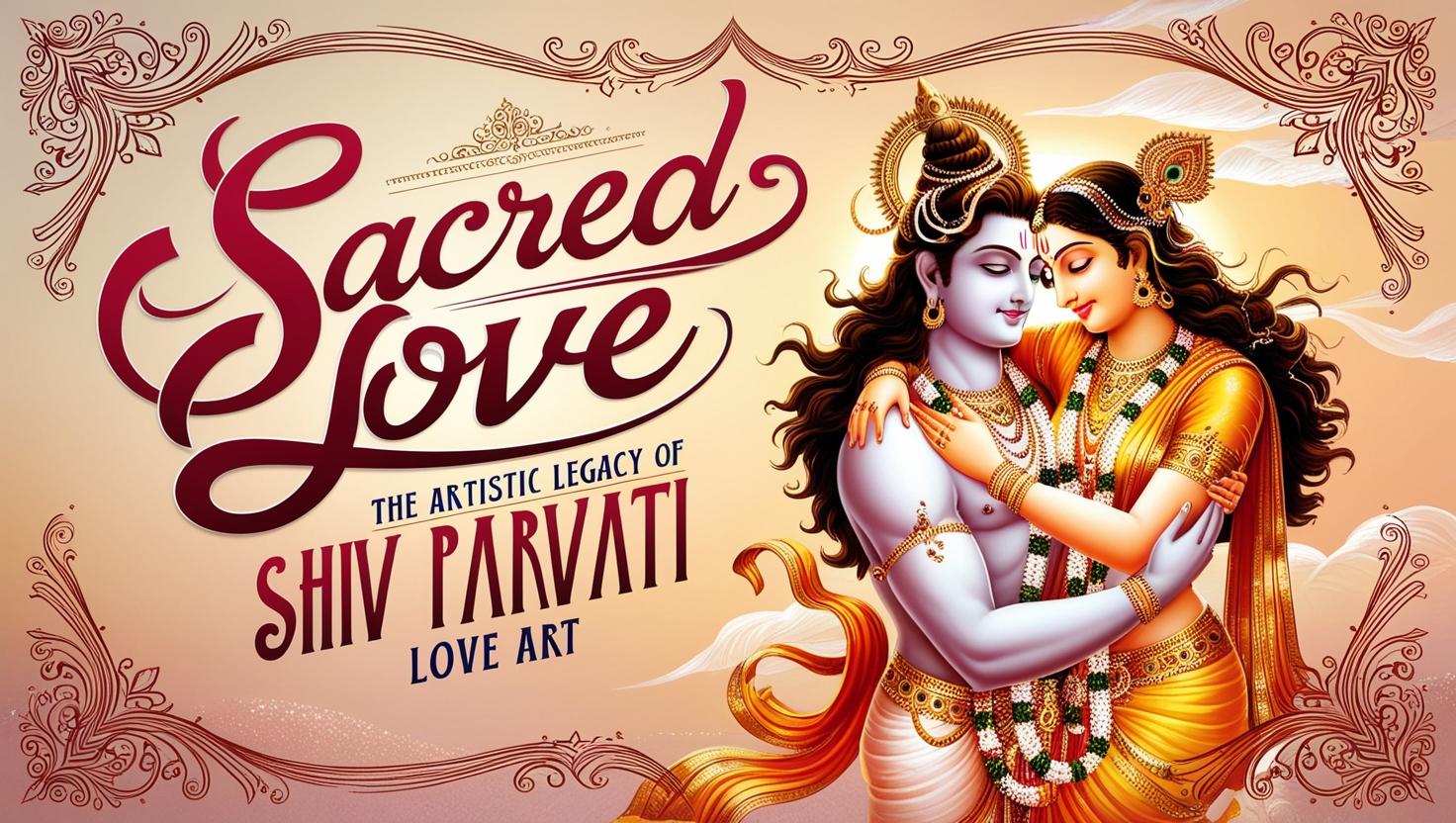 shiv parvati love art