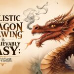 realistic dragon drawing shape