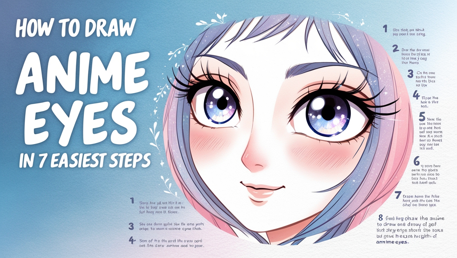 how to draw anime eyes