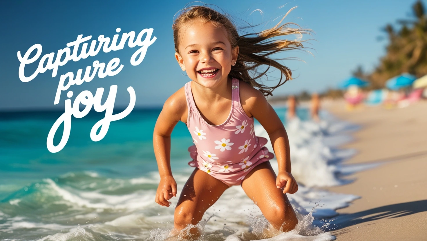 little girl beach photography