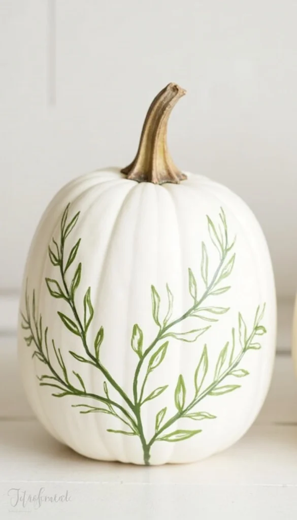 Botanical Pumpkin with Paintings