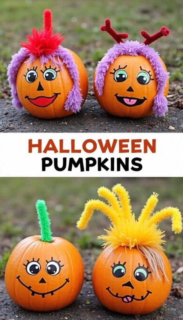 Halloween Pumpkin painting ideas