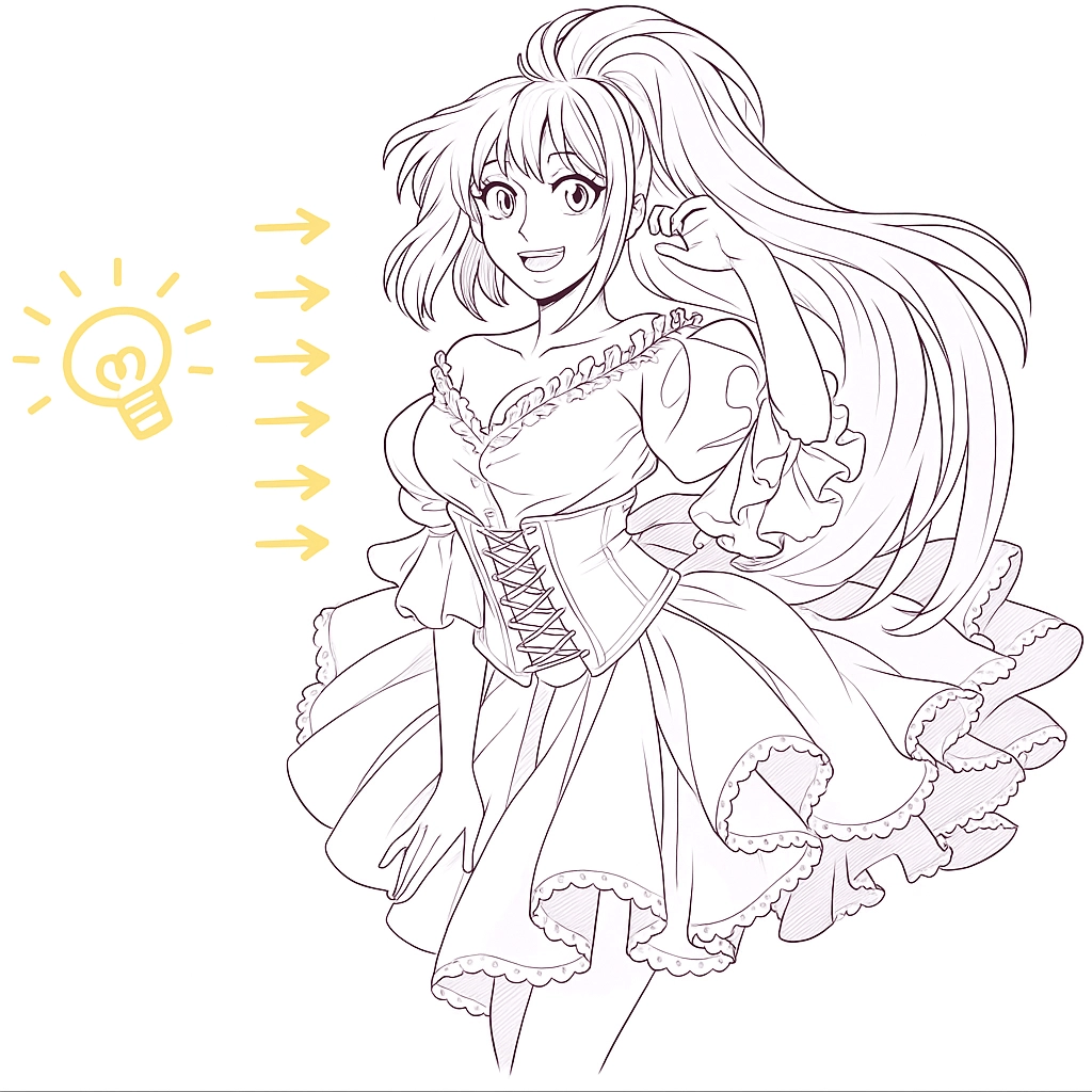how to draw a dress tutorial