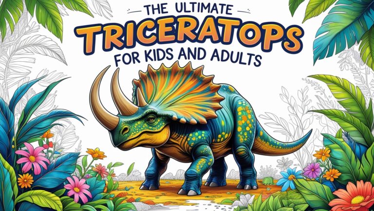 coloring pages on triceratops