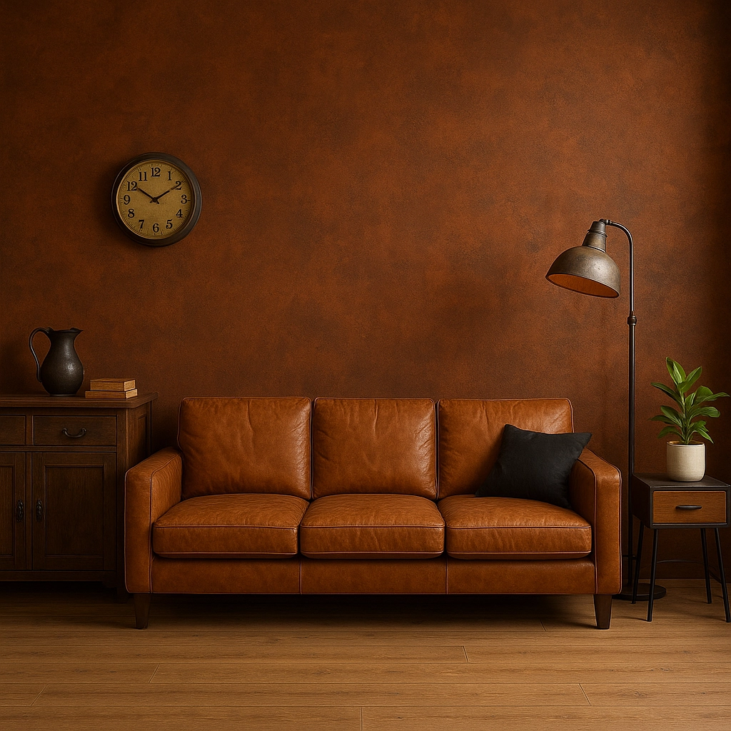 Paint with a rust finish