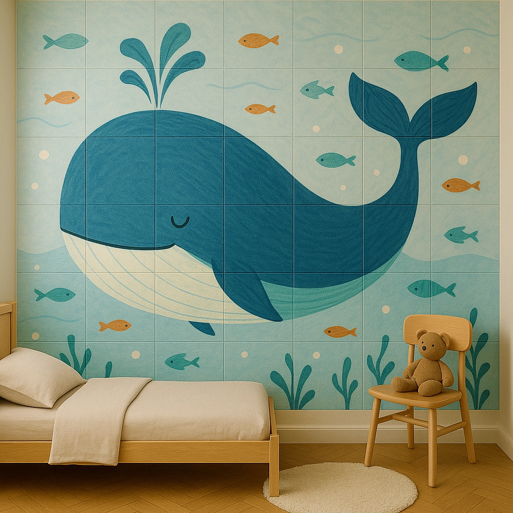 Whale Wall Art for children room