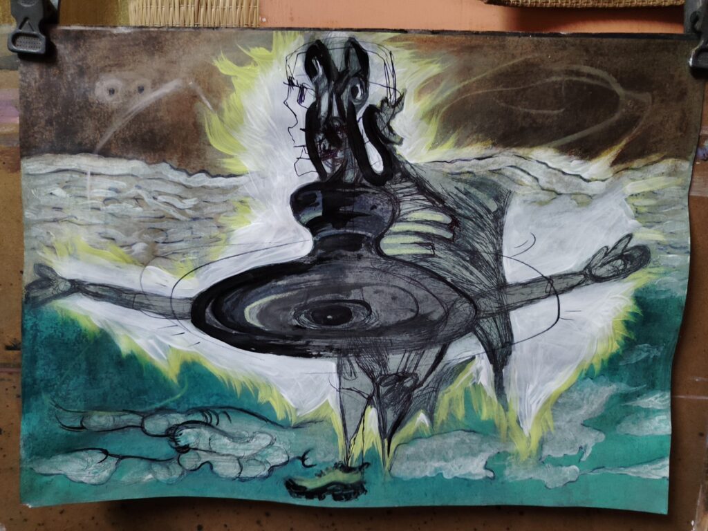 Indranil Banerjee painting straight from the soul