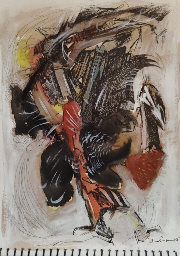 wings of my vision indranil banerjee painting