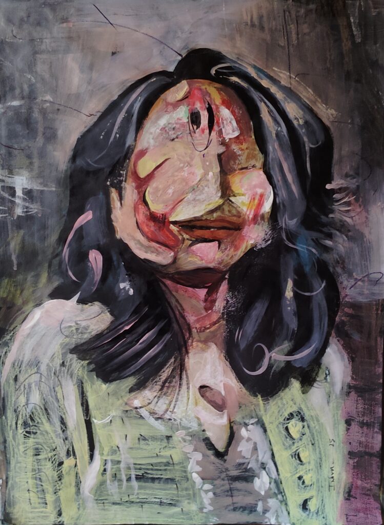 portrait mixed media indranil banerjee artist