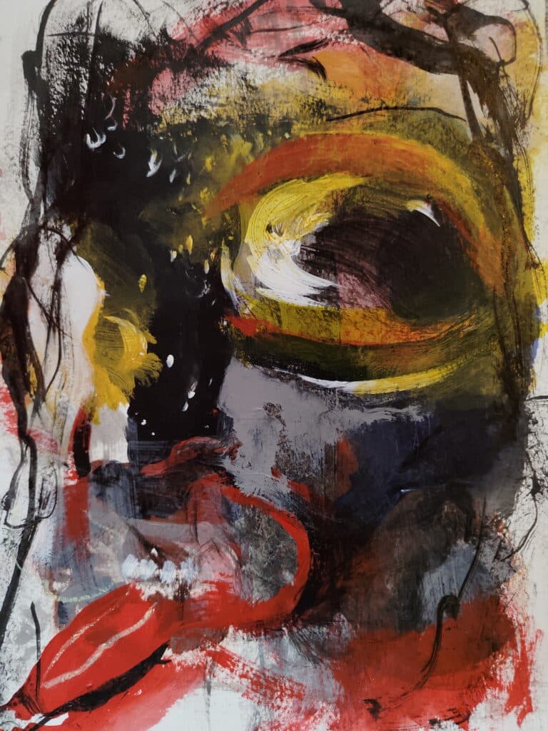 indranil banerjee abstract art Kali