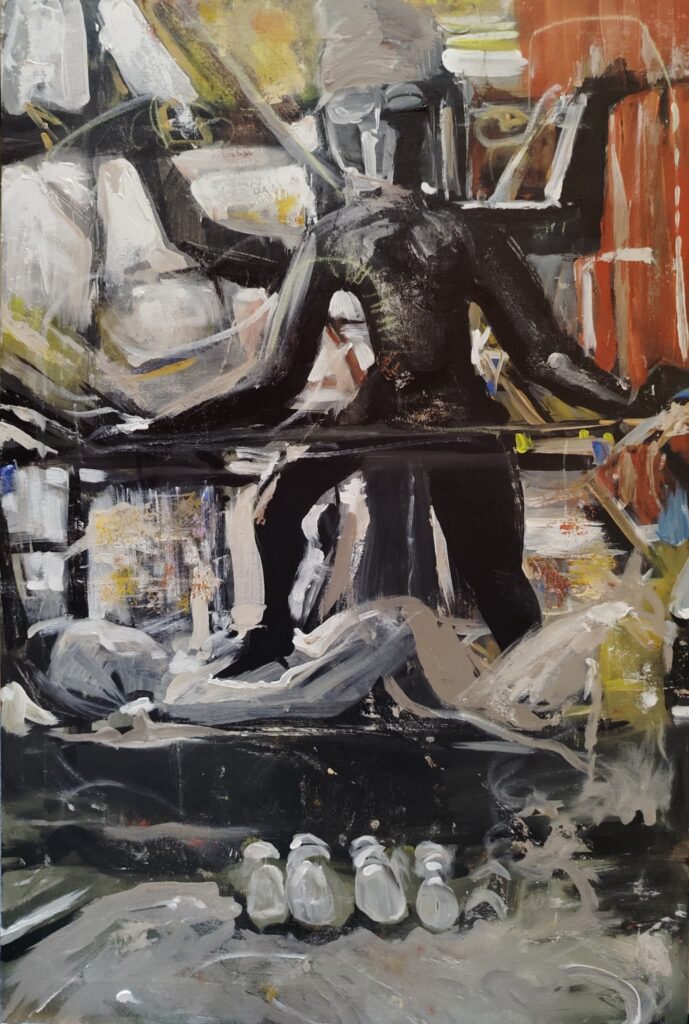 Kali Ma abstract art indranil banerjee