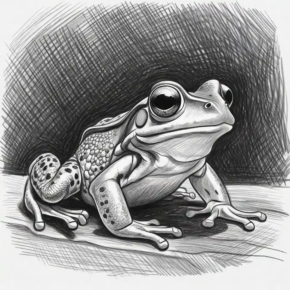 cute easy drawings frog