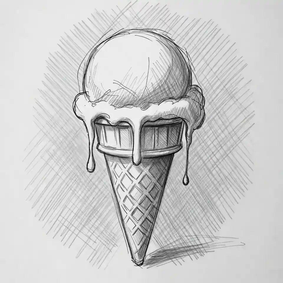 cute easy drawings icecream