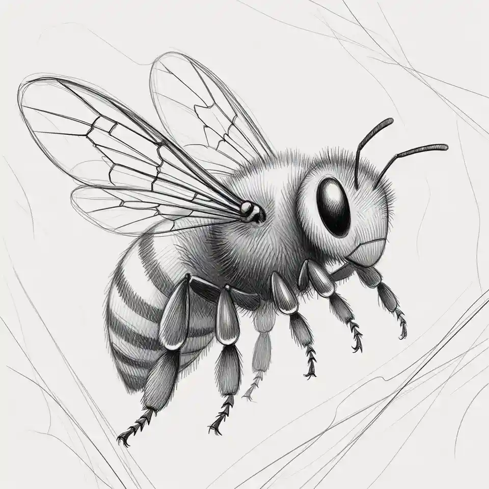 cute easy drawings bee