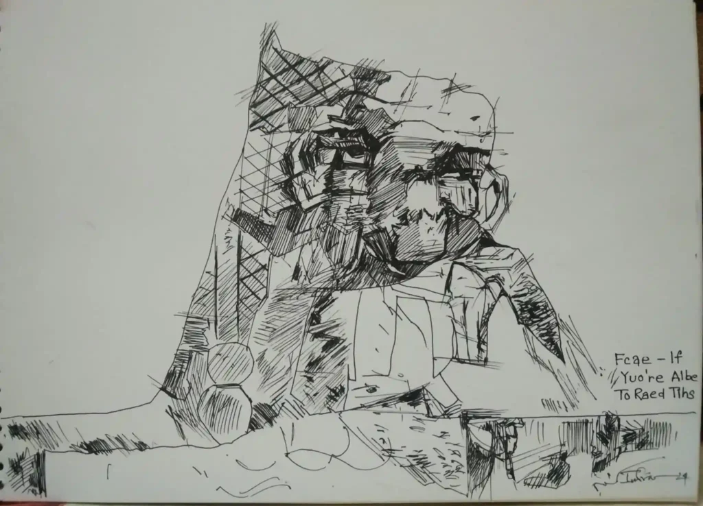 Modern abstract art by Indranil Banerjee