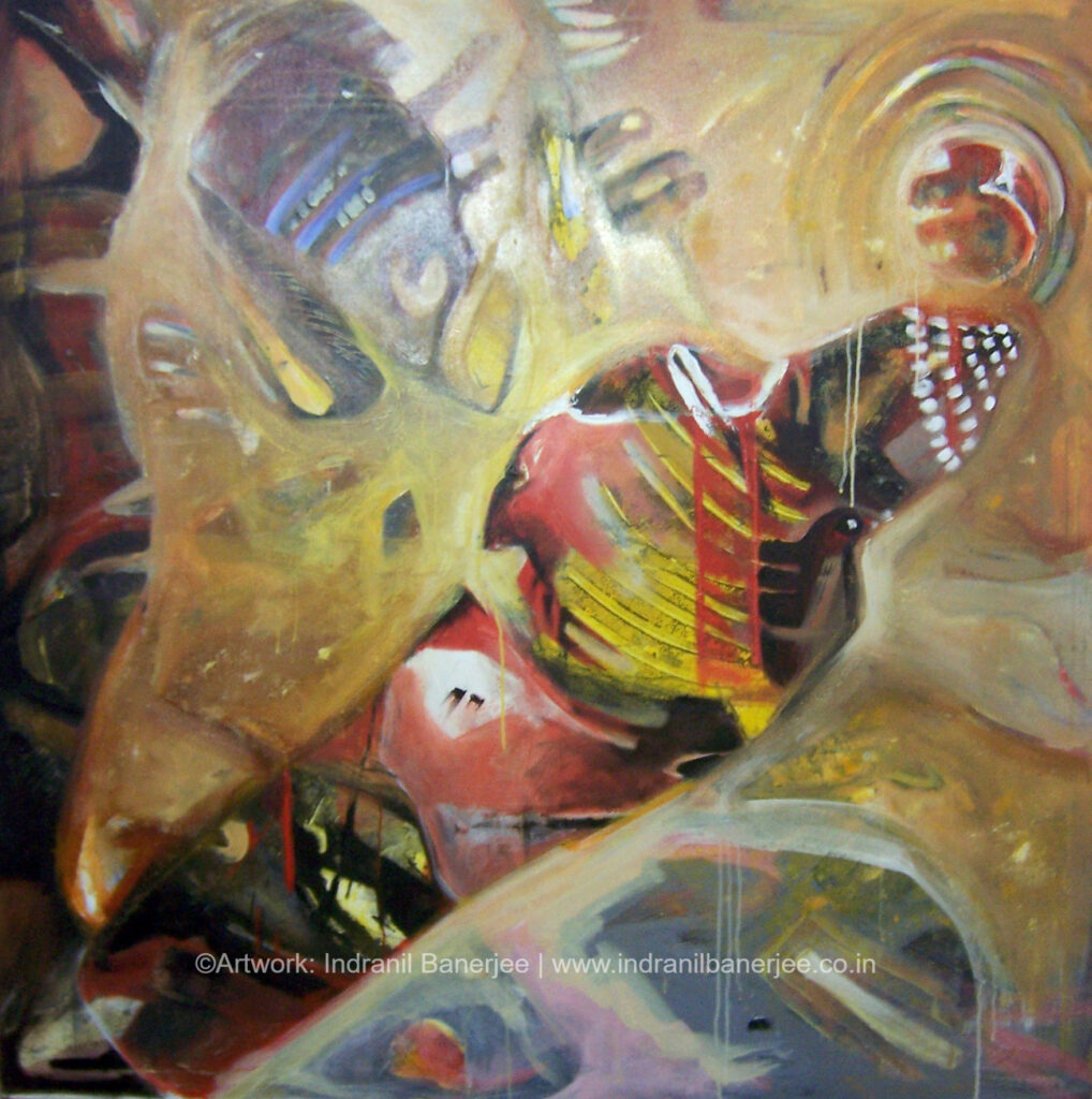 Modern abstract art by Indranil Banerjee