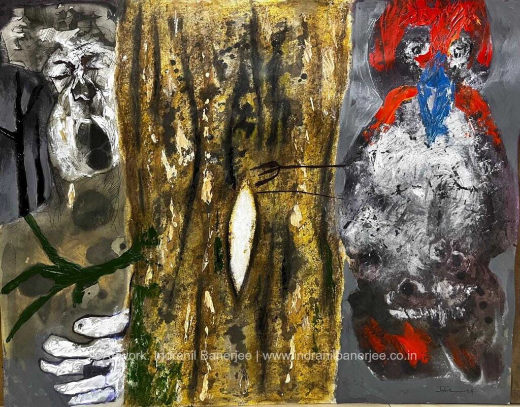 Modern abstract art by Indranil Banerjee