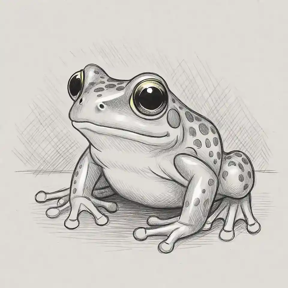 cute easy drawings frog