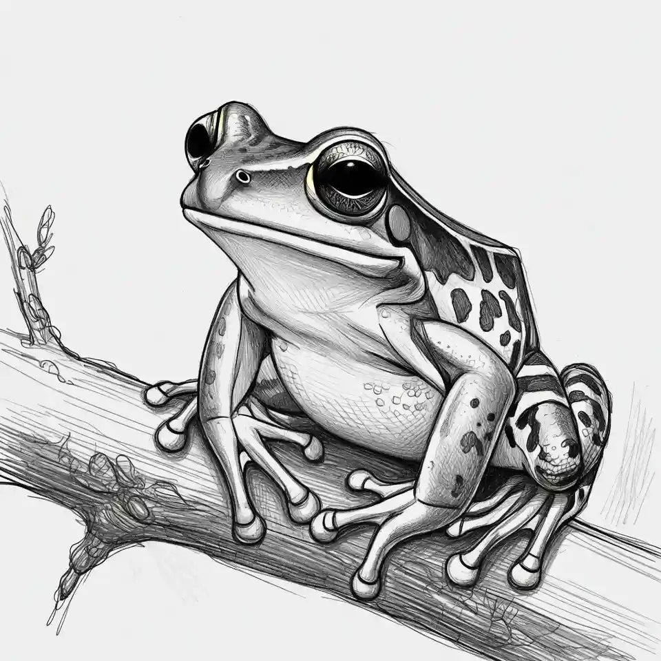 cute easy drawings frog