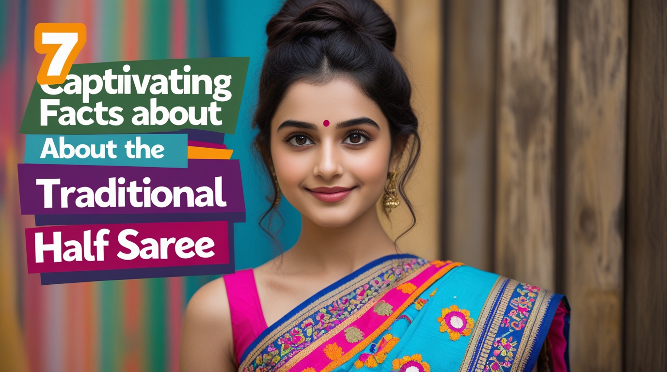 traditional half saree