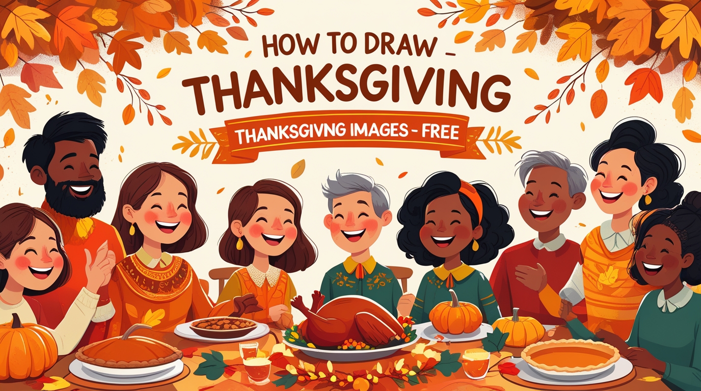 how to draw easy thanksgiving pictures