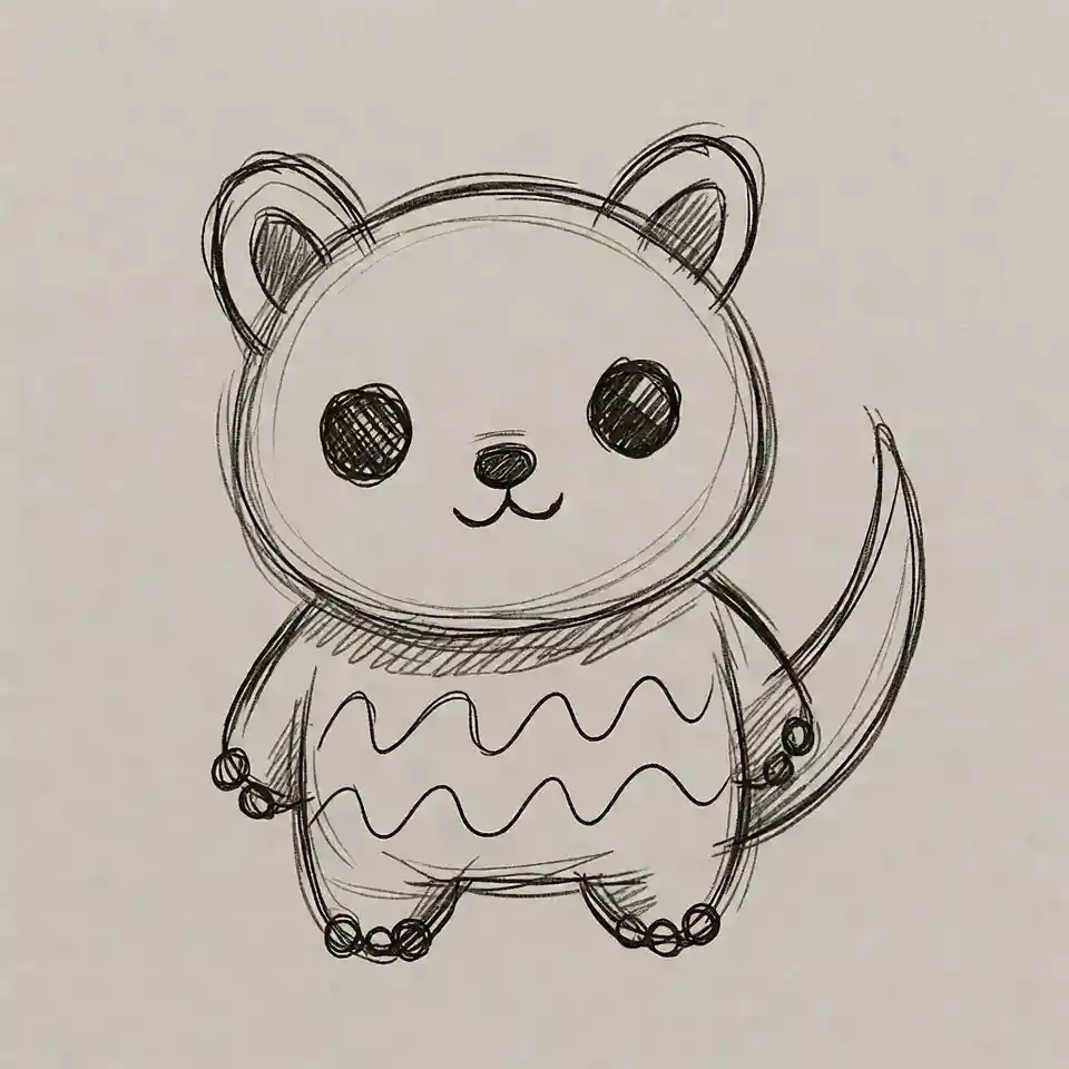 cute easy drawings Indranil Banerjee artist