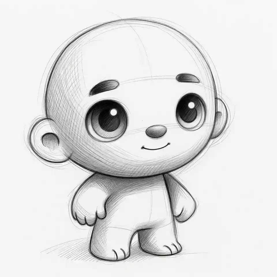 cute easy drawings Indranil Banerjee artist