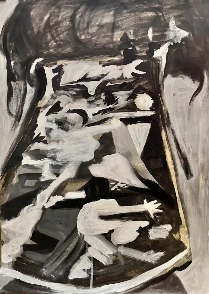 Modern abstract art by Indranil Banerjee