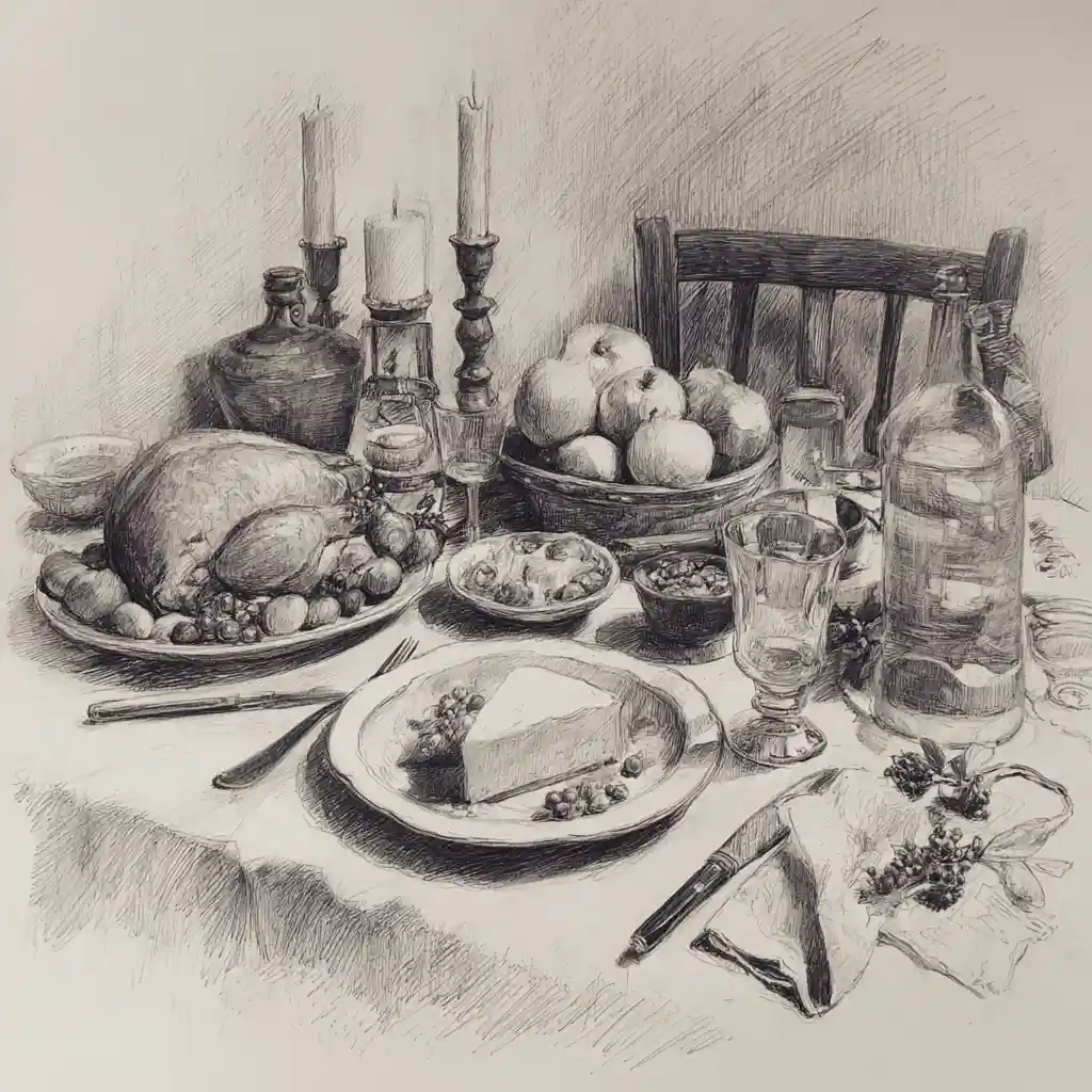 how to draw easy thanksgiving pictures