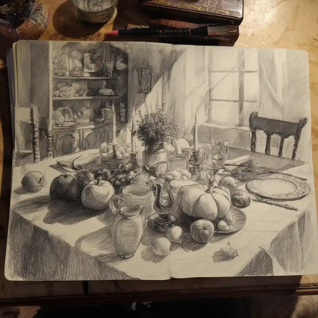 how to draw easy thanksgiving pictures