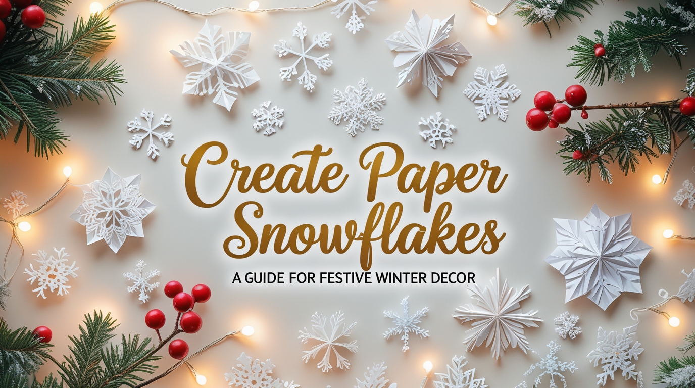 how to make paper snowflakes