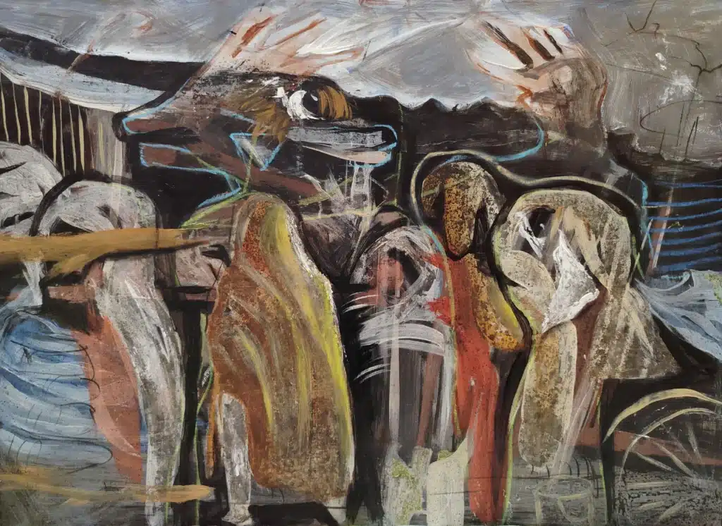 Mixed Media - Oil Sketch Paper by indranil banerjee artist