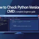 how to check python version in cmd