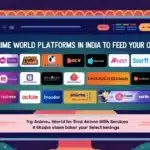 anime world platforms in India user reviews showing a cluster of such platforms