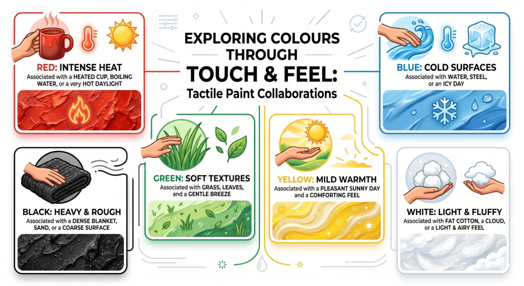 my son can't see. how do i explain colours to him?