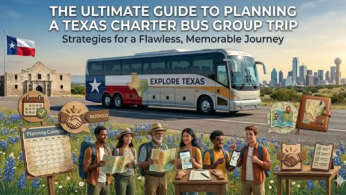How to Plan and Successfully Accomplish a Group Trip by Charter Bus in Texas