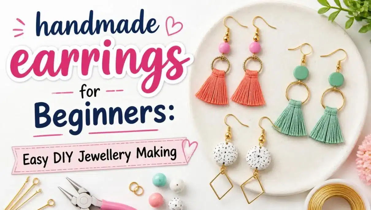 handmade earrings for Beginners: Easy DIY Jewellery Making