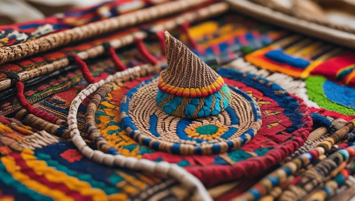 Traditional tribal art and handcrafted woven artifacts preserving indigenous culture, craftsmanship, and artistic heritage