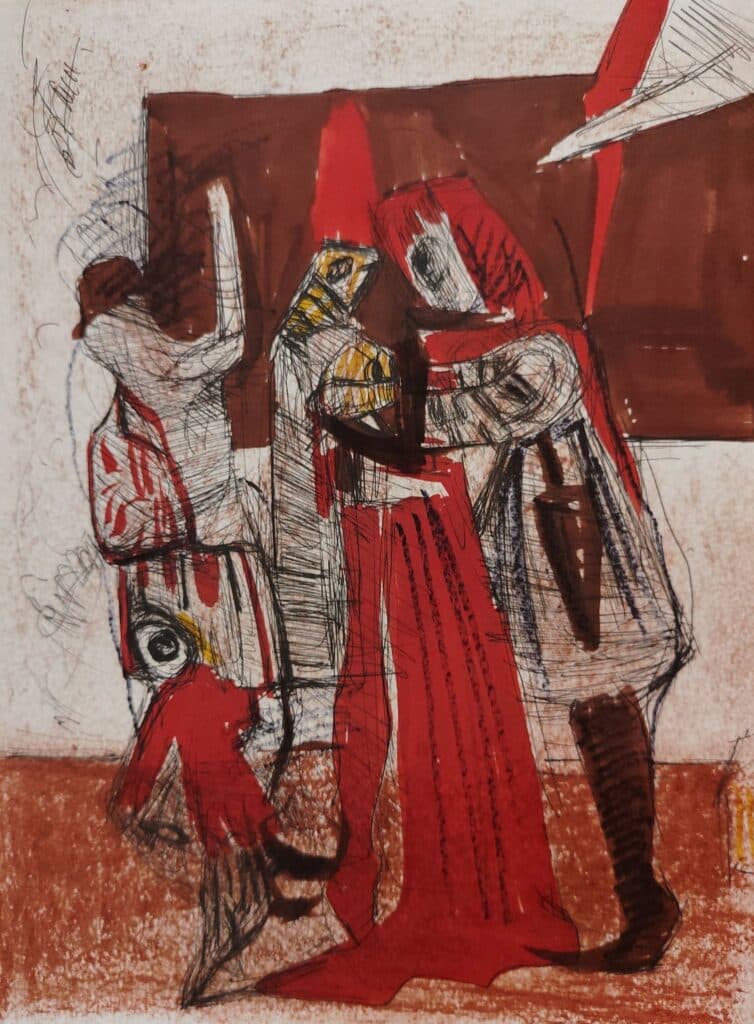 abstract painting by contemporary artist Indranil Banerjee