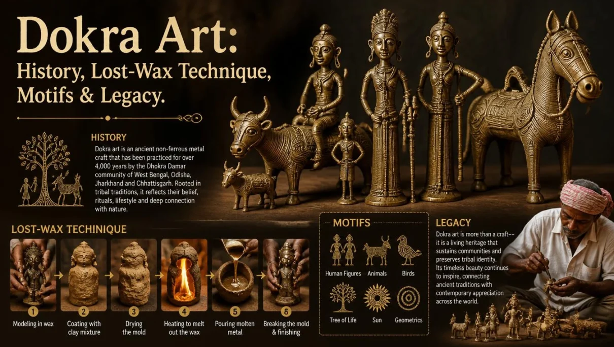 Dokra Art: History, Lost-Wax Technique, Motifs & Legacy