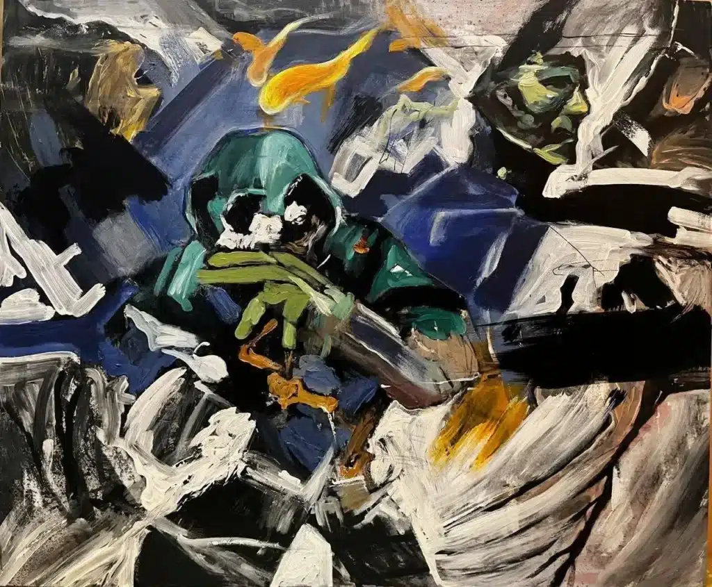 Rebellion and Collective Trauma series by Indranil Banerjee artist