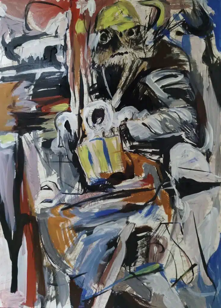 Rebellion and Collective Trauma series by Indranil Banerjee artist